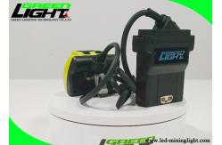 China 25000lux Brightness Coal Mining Helmet Lights Yellow Shell ABS Anti Cracked IP68 Waterproof supplier