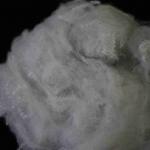 Solid Recycled Polyester Staple Fibre Matrix Stability PSF Off White 51mm