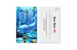 China Custom 3.5x2 Inch 3D Lenticular Business Card With Logo / Lenticular Image Printing supplier