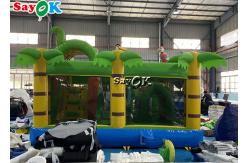 China Zoo Themed Inflatable Bounce House Children'S Playground Water Slide supplier