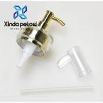 Acrylic Appearance Lotion Pump Electroplating Gold With Cover
