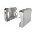 IP44 Barcode RFID Reader Pedestrian Swing Turnstile 1.2mm SS304 24V for sale