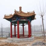 Pagoda Chinese Style Pavilion 2.8m Traditional Temple Chinese Wood Gazebo for sale