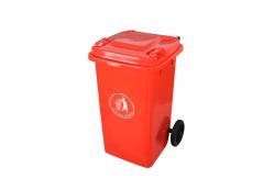 China Stacked Factory Large Plastic Dustbin Pedal Mobile Garbage Bin 120l supplier