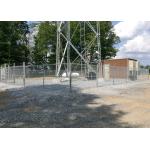3mm Diameter 6 Ft Galvanized Fencing For Cell Tower Enclosure for sale