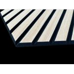 Hexagon Wood Veneer Acoustic Panels Noiseproof PET Slat Acoustic Wall Panels for sale