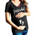 Custom Made Printed Womens Maternity Clothes Casual Maternity Tops Summer for sale