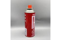 China Prime Quality Portable Straight Butane Gas Cartridge with Valve and Red Cap supplier