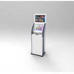 Banking System MultiMedia Touch screen Self Service Kiosk With Metal Keyboard Payment Kiosks for sale