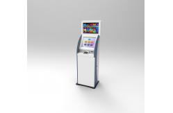 China Bill Paying Dual Screen Kiosk Equipped With Protective Glass , Audio Assistance supplier