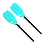 Wholesale Cheap Plastic Blade Aluminum Shaft Child Kayak Paddle Adjustable Two Pieces Children Kayak Paddle For Kids for sale