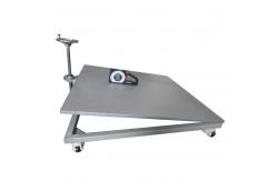 China 100mm Electrical Appliance Tester Inclined Plane Test Bench With Adjustable Legs supplier