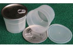 China Transparent Food Grade Material Cup Shape Easy Open End PP Cans supplier
