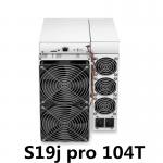 S19j PRO 104T 3250w Antminer Bitcoin Miner 128MB DDR5 ASIC Mining Machine