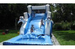 China Inflatable Water Slide / inflatable giant wet slide with pool supplier