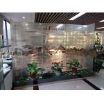 Room Screen Textured 19mm Laminated Glass With Fabric Interlayer for sale