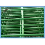 Green Powder Coated Wire Mesh Fence Panels Perimeter Coated Welded Wire Fence Steel