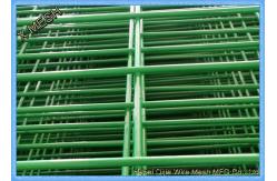 China Green Powder Coated Wire Mesh Fence Panels Perimeter Coated Welded Wire Fence Steel supplier