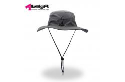 China Breathable Custom Logo Hats Mens Fishing Hat Sun Protection with long string supplier