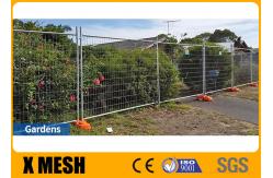 China 3.0mm Heavy Duty Galvanized Temporary Netting Fence With Concrete Block Base supplier