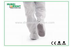 China Waterproof White Disposable Overshoe Covers Protective Non-Slip For Keep Clean supplier