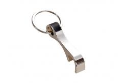 China PU Leather Engraved Metal Bottle Opener Nickel Plating With Zinc Alloy Keyring supplier