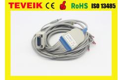 China ECG cable with integrated 10 lead wires for Fukuda ME EKG machine supplier