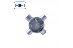 China GI Circular Junction Box 4 Way Malleable Iron Electrical Metal Enclosure Box supplier