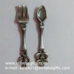 Antique Pewter Memorabilia Spoons, Relief Designed Vintage Souvenir Spoons for sale