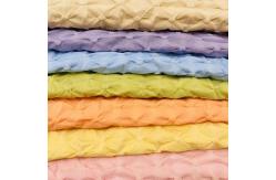 China Breathable Textured Polyester Jacquard Fabric 129gsm For Garment supplier