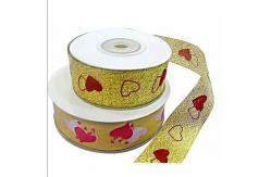China 10mm-180mm Silk Satin Ribbon Gift Ribbon with Flower Packing in Various Patterns supplier