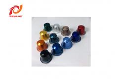 China Recyclable Aluminum Compatible Nespresso Coffee Capsules / Empty Aluminum Nespresso Capsules supplier