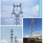 ASTM123 230KV 400KV Lattice Steel Towers For Overhead Transmission Line for sale