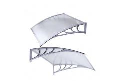 China Window Canopy Polycarbonate Shade Awning Supported By Dependable Width Balcony Bracket supplier