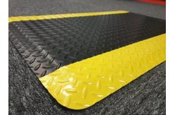 China Yellow And Black ESD Rubber fWith PVC / EPDM Foam / Rubber Material supplier