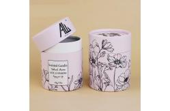 China Candle Tea paper cylinder packaging Customizable Design Matt Lamination / Foil Stamp supplier