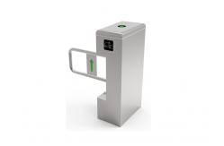 China RFID Reader Swing Barrier Turnstile BLDC Motor Face Recognition Acrylic Glass supplier