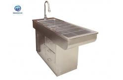 China Multi Functional Stainless Steel Animal Surgical Table With Two Water Outlets supplier