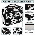Multi Functional Waterproof Fabric Cow Printed Lunch Bag With Handle