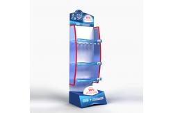 China Shavers Pegboard Display Stands Demountable Supermarket Display Shelves With Hooks supplier