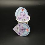 Die Cut 30mic 40mic Aluminum Foil Yogurt Lids Recyclable 74mm For Plastic Cup for sale