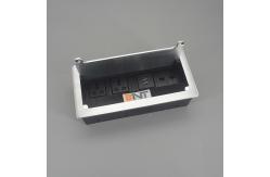 China Rectangular Metal Brush Grommet Flip Up Power Outlet supplier