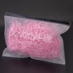 20cm 28cm EVA Hair Extension Packaging Box Bags Frosted Plastic Zipper Bag for sale