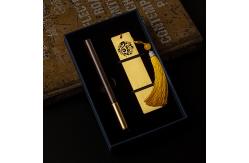 China Customized Business Stationery Set Propitious Cloud Bookmark Gift Box Signature Pen supplier