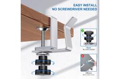China Vertical Laptop Stand Bracket 1mm Thickness Adjustable Clamp Holder for Desk Side supplier