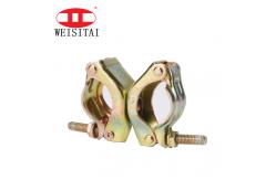 China CMA Jis 110 Degree Scaffolding Pressed Swivel Coupler Double Clamp supplier
