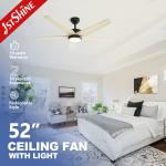 Farmhouse Ceiling Fans with Lights , Remote Control Indoor Outdoor Ceiling Fans for sale