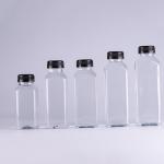 PET 1 Liter 8 Oz Square Plastic Bottles BPA Free ODM Beverage Juice for sale