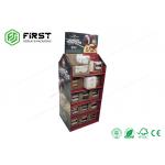 Full Color Printed Paper Cardboard Snacks Floor Display For Supermarket for sale