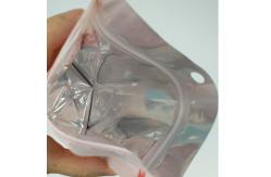 China Smell Proof  Aluminum Foil Mylar Resealable Stand Up Pouches With Window supplier